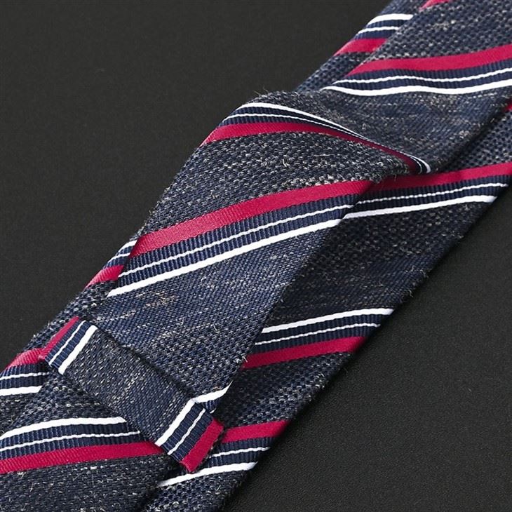 YiLi Striped Linen Tie: Custom Elegance For Men